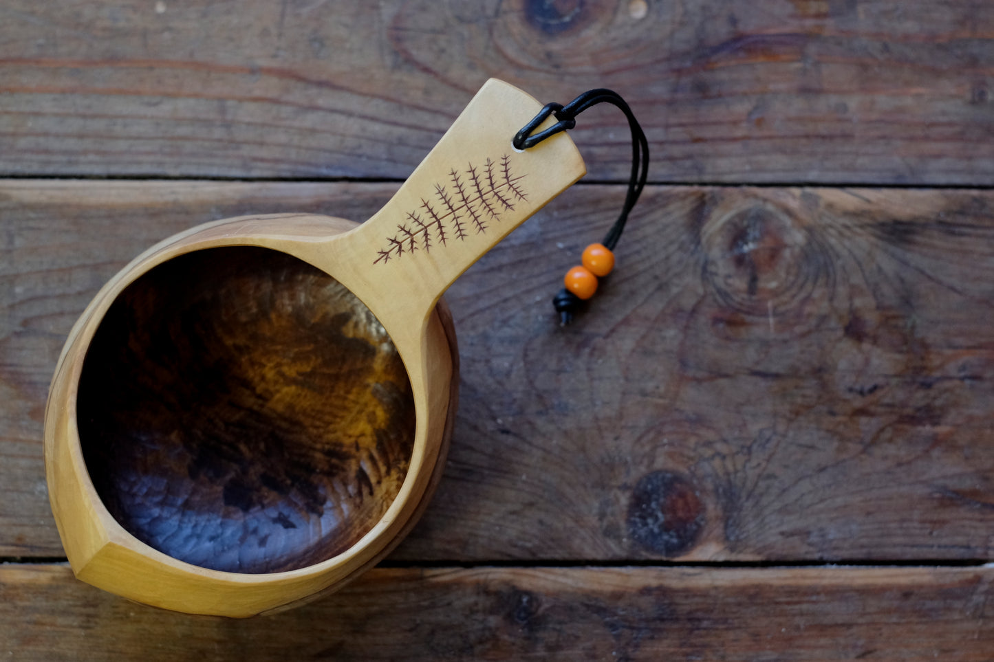 Hand Carved Kuksa 2 - Horse Chestnut 310ml