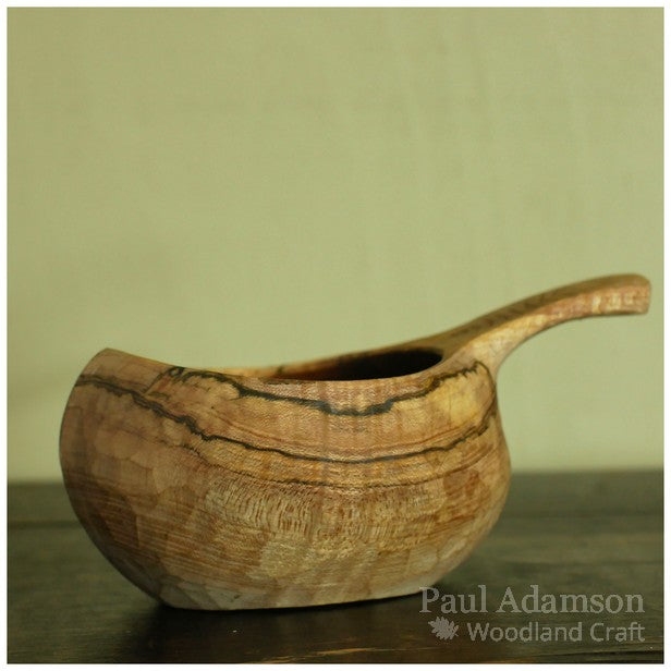 Hand Carved Kuksa - Dark Spalted Sycamore 3 - 250ml