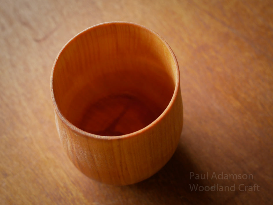 End Grain Turned Cup - Birch - 380ml