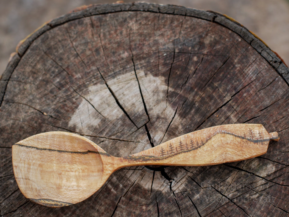 Hand Carved Eating Spoon - Foreverdark Woods