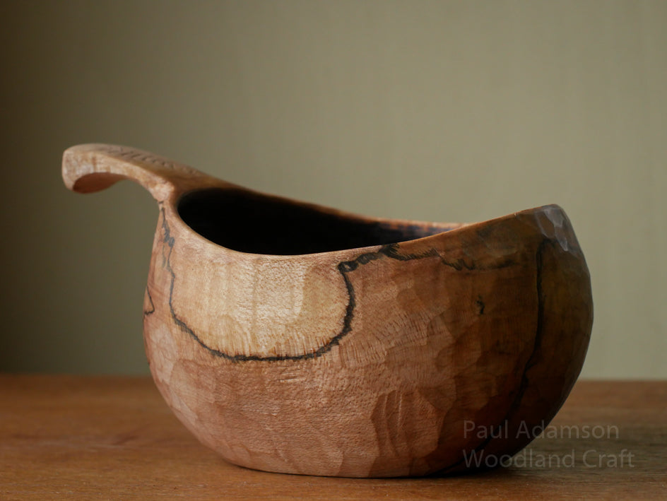 Hand Carved Kuksa - Spalted Sycamore 330ml