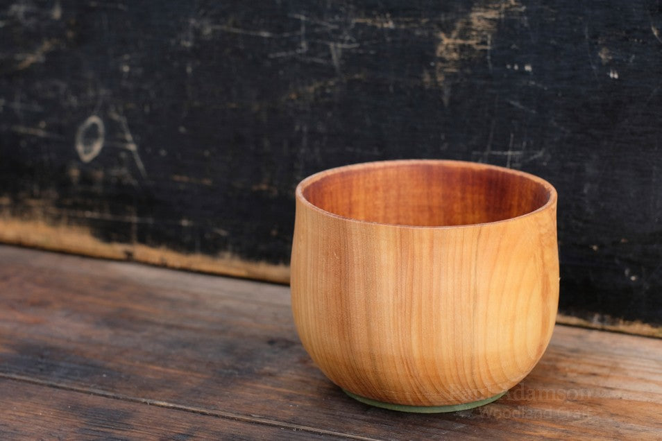 End Grain Turned Cup 1 - Rowan - 300ml