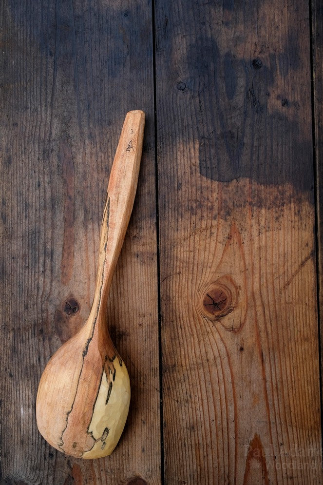 Serving spoon - Spalted Sycamore